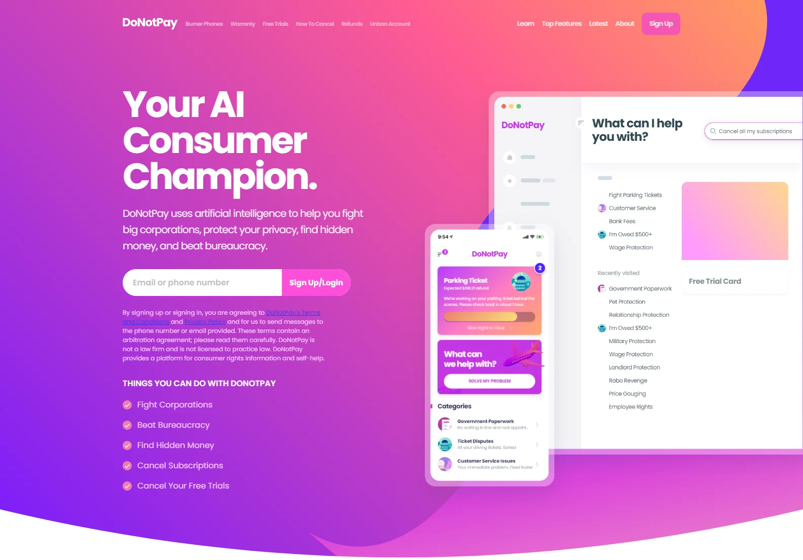 DoNotPay: Your AI-Powered Consumer Rights Champion