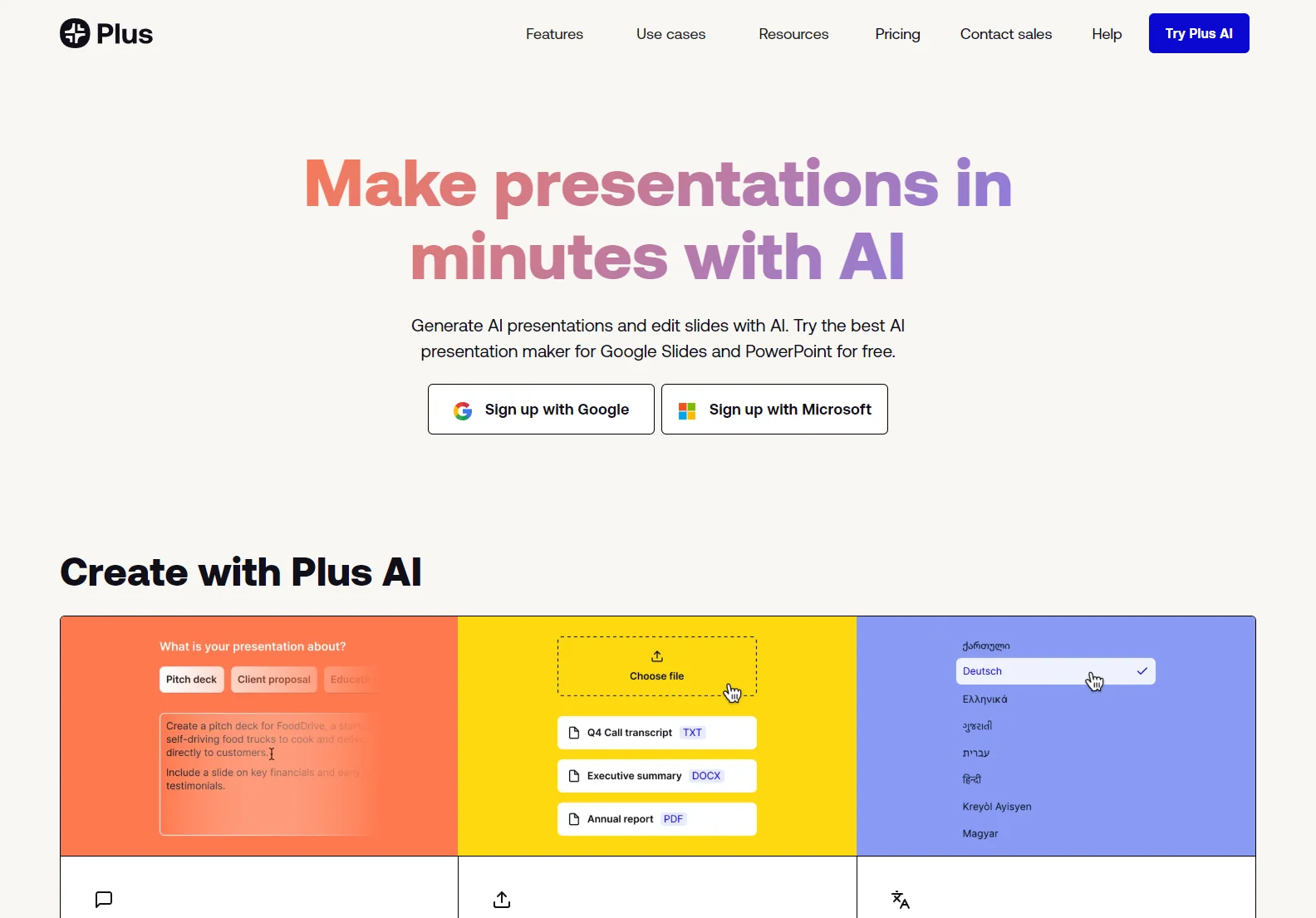 Plus AI Presentation Maker: Supercharge Your Slides with AI