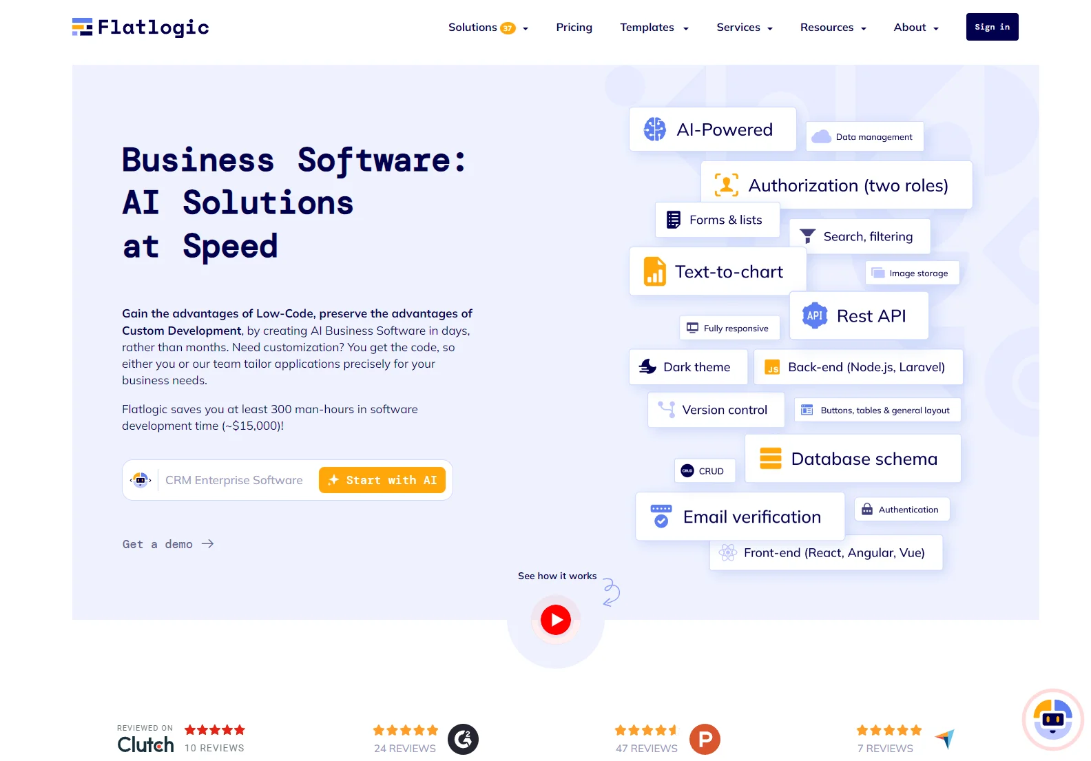 Flatlogic: AI-Powered Business Software Development Platform