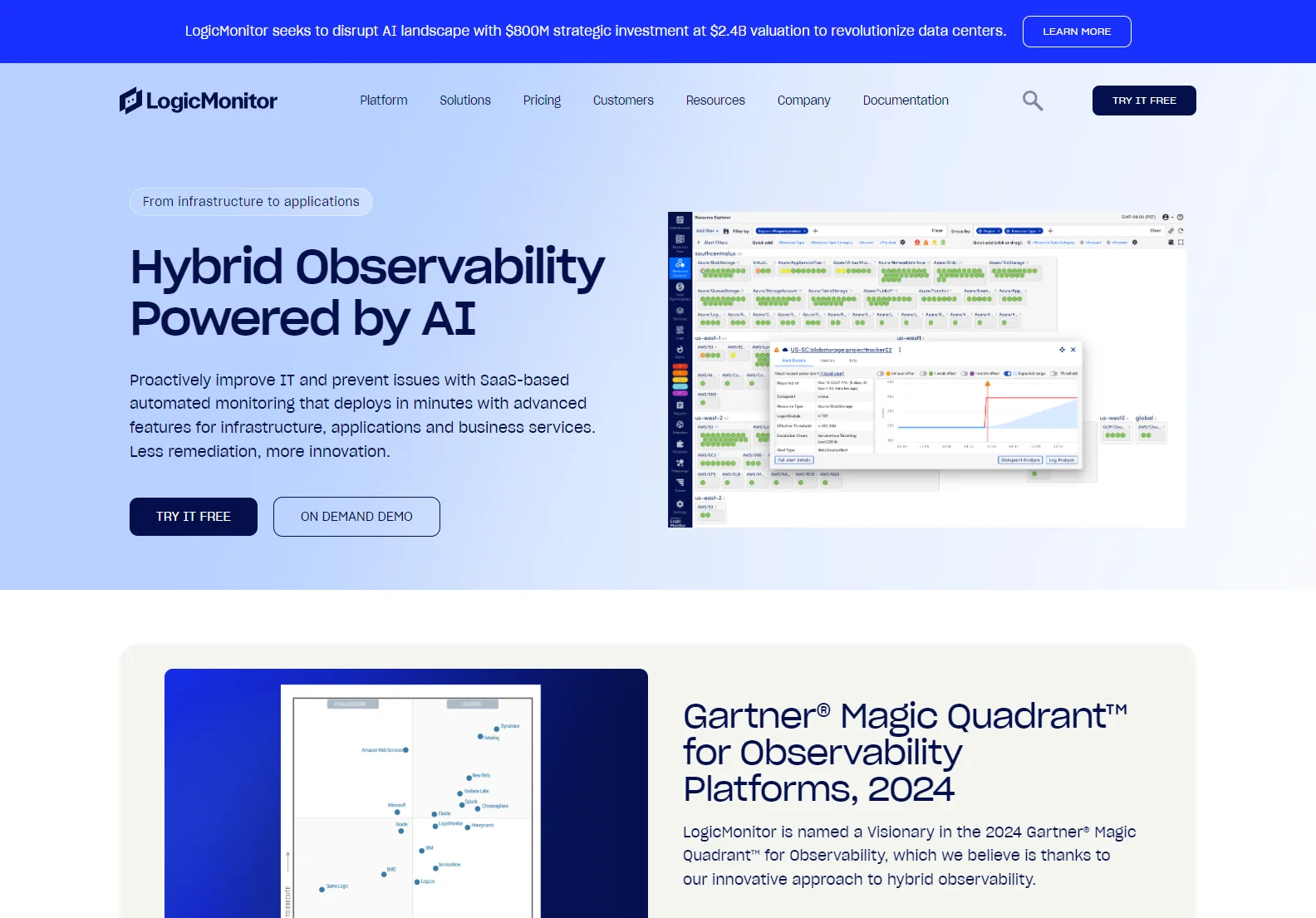 LogicMonitor: AI-Powered Hybrid Observability for Proactive IT Management