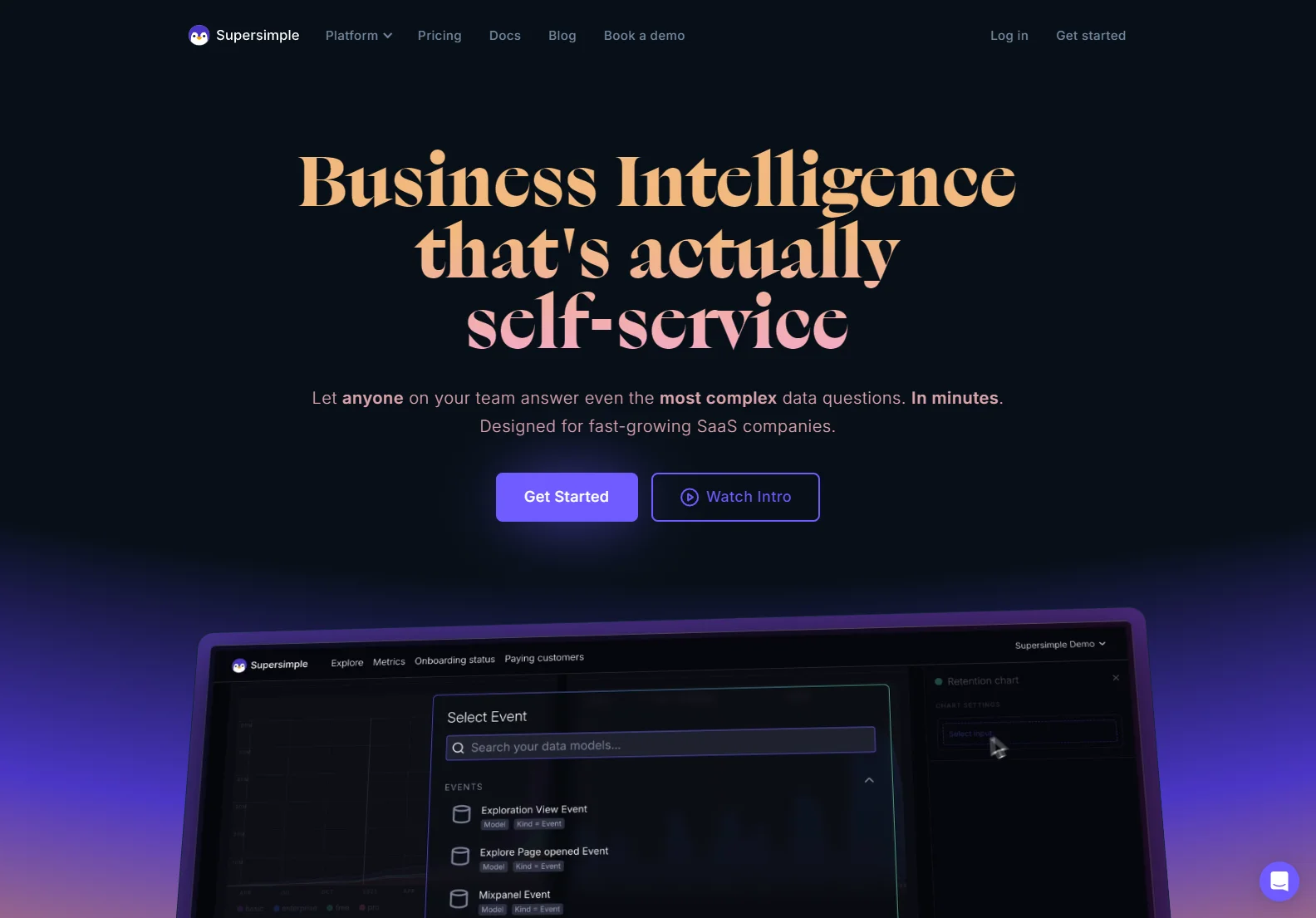 Supersimple: AI-Powered Business Intelligence for B2B SaaS