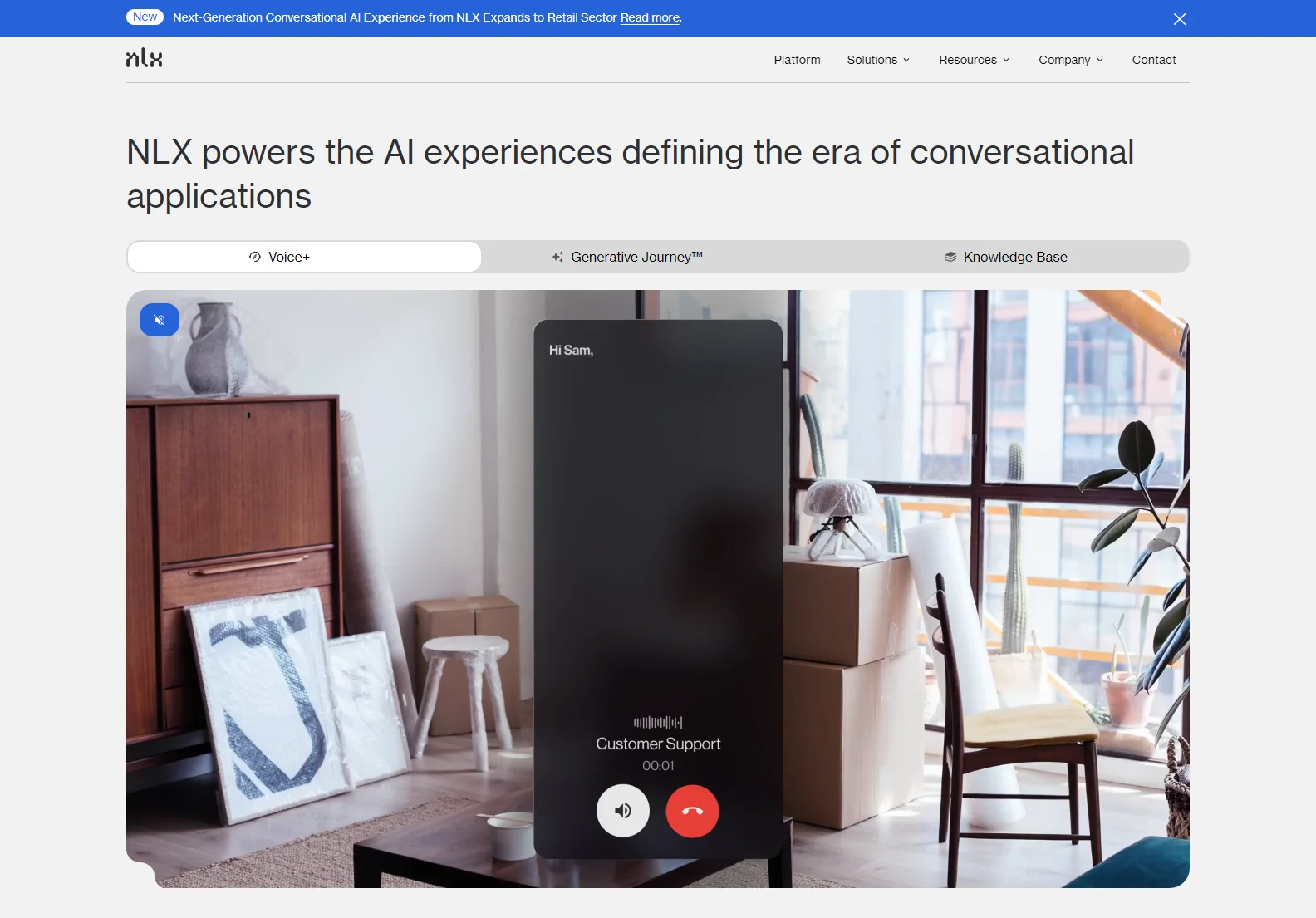 NLX: Next-Generation Conversational AI Platform for Retail