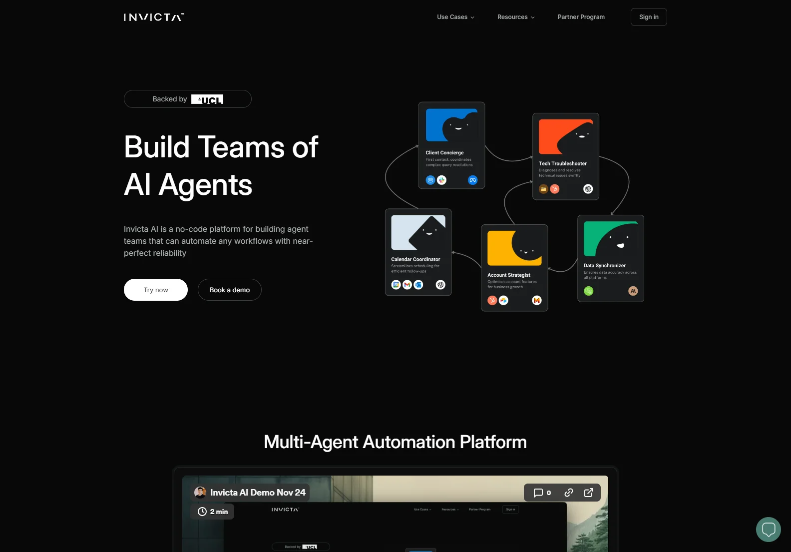 Invicta AI: No-Code Multi-Agent Automation Platform for Reliable Workflows