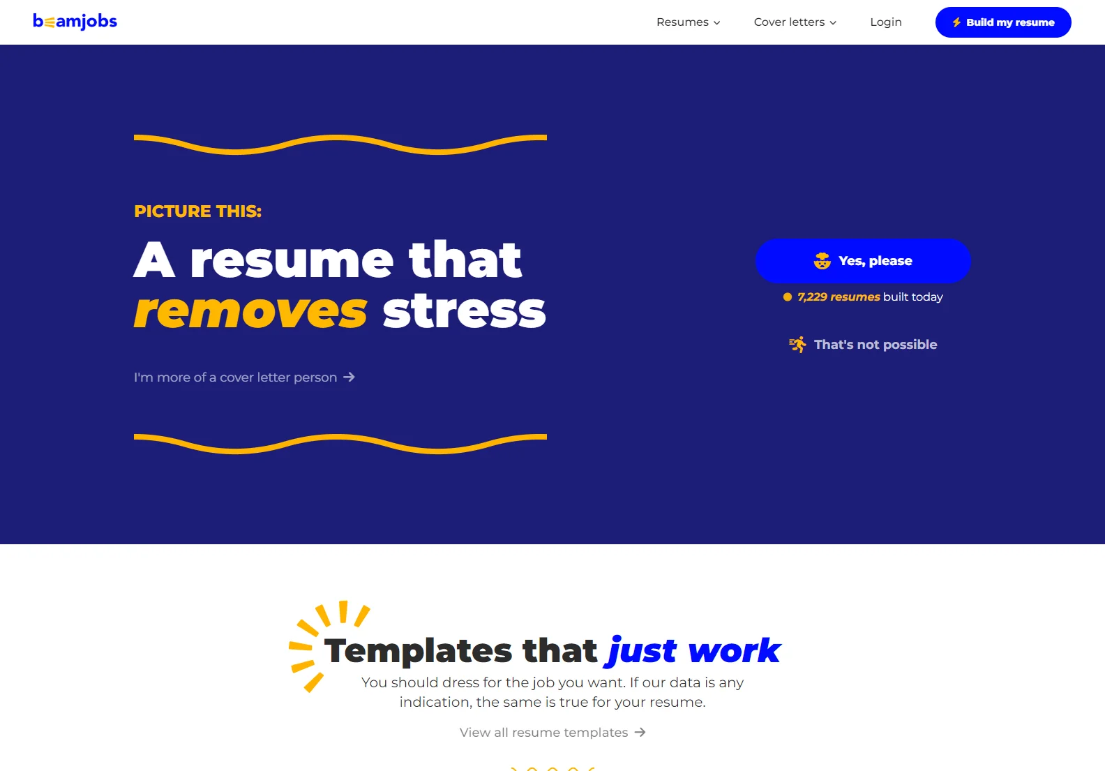 BeamJobs: Best Free AI Resume Builder & Cover Letter Generator