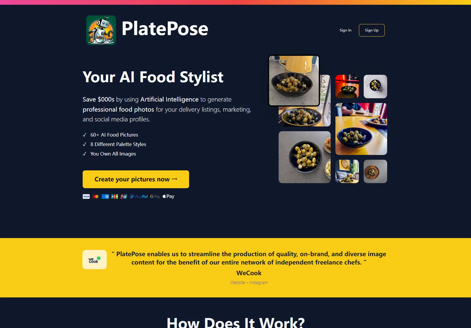 PlatePose: AI-Powered Food Photography for Stunning Visuals