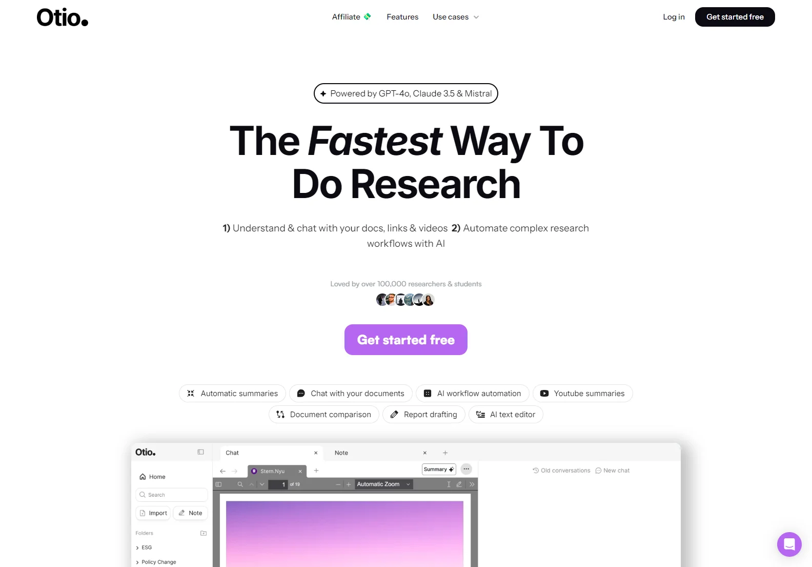 Otio: AI-Powered Research Assistant for Students & Researchers