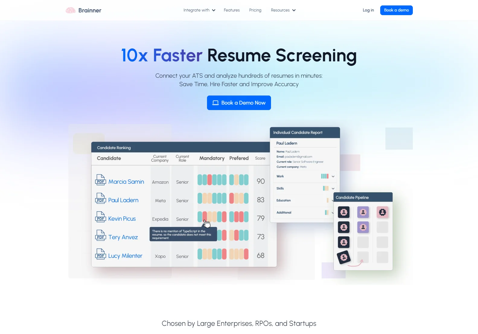 Brainner: AI-Powered Resume Screening Software for Faster, More Accurate Hiring