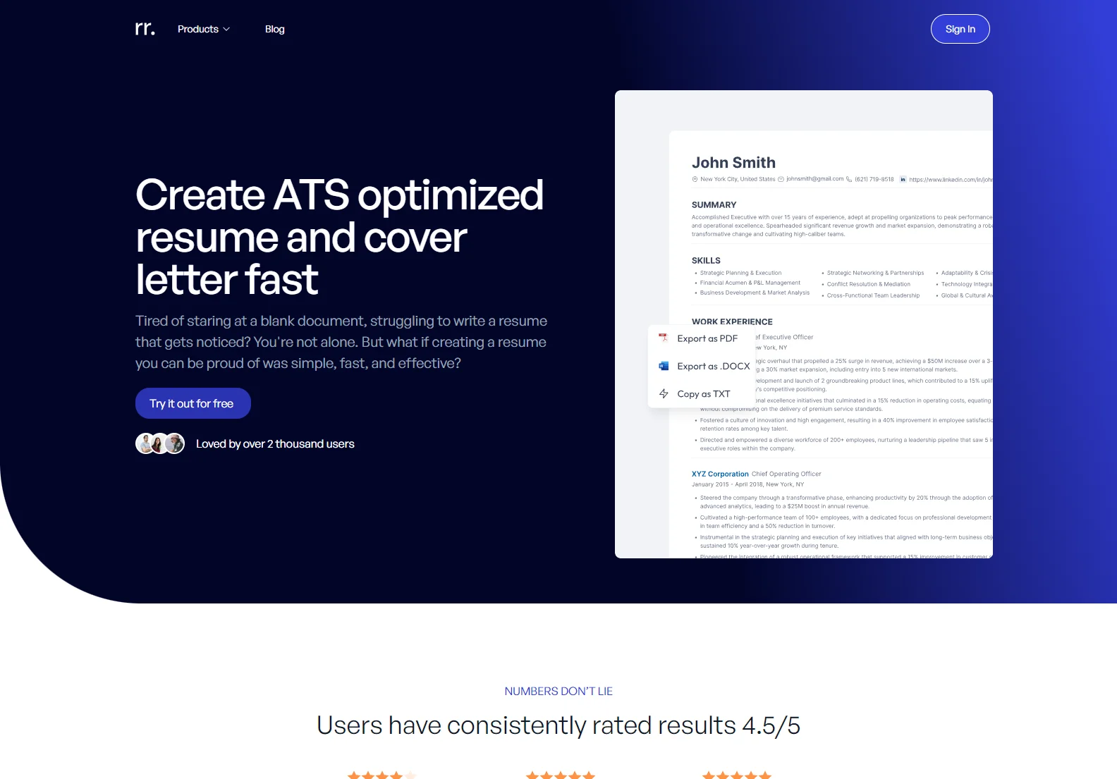 ResumeRanker: AI-Powered Resume & Cover Letter Generator