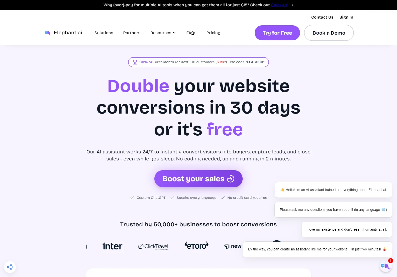 Elephant.ai: The AI-Powered Sales Assistant for Website Conversion Optimization