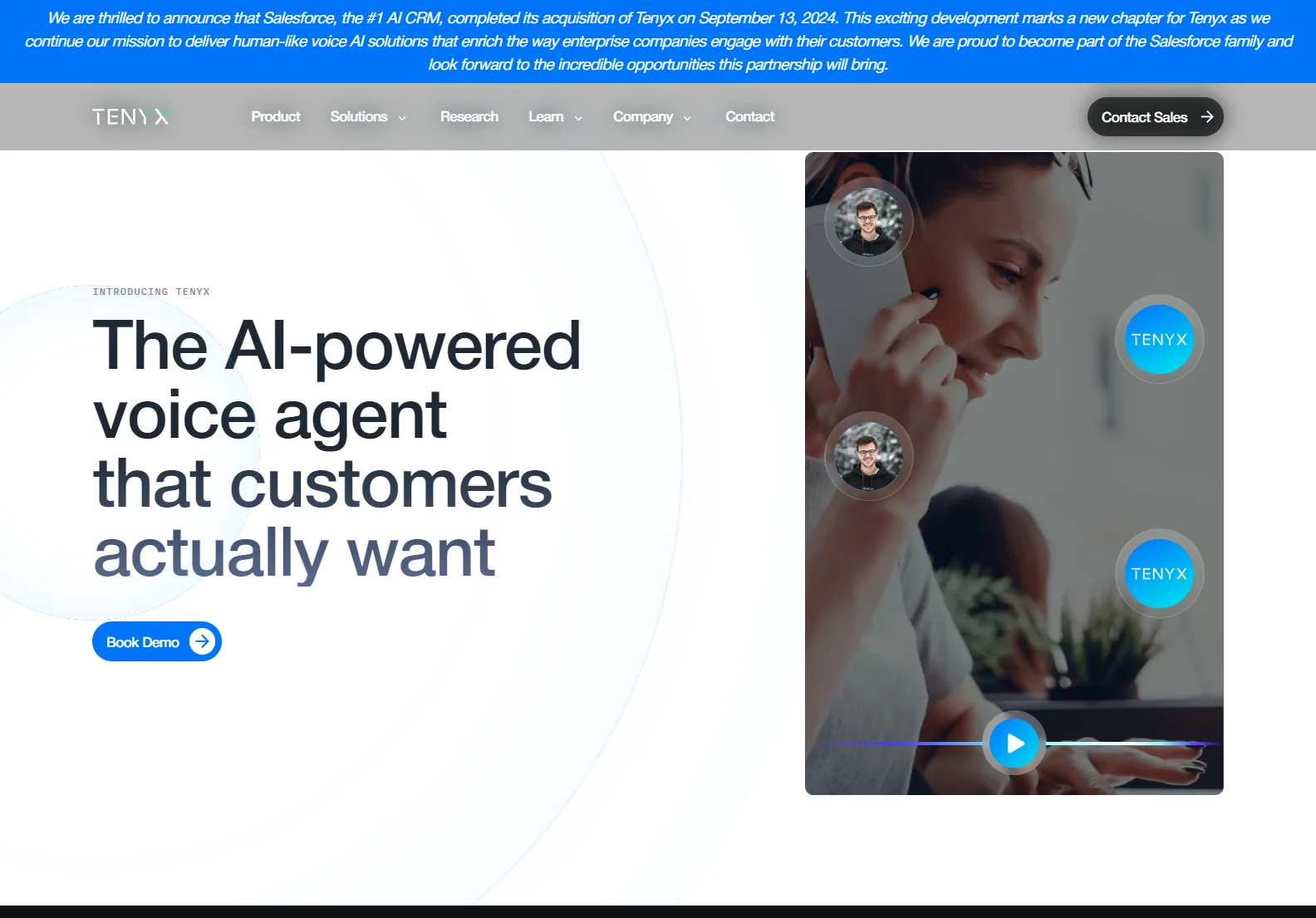 Tenyx: Human-Like AI Voice Agent for Enhanced Customer Engagement