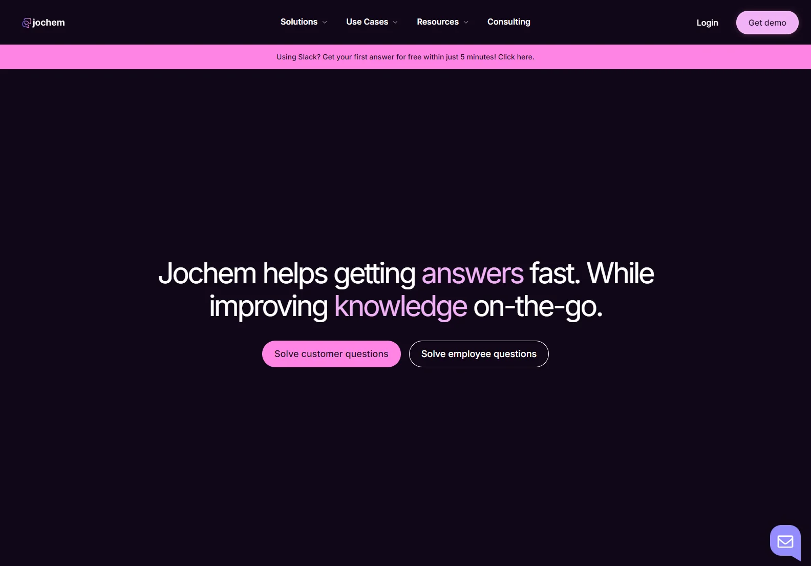 Jochem: AI-Powered Knowledge Assistant for Fast, Accurate Answers