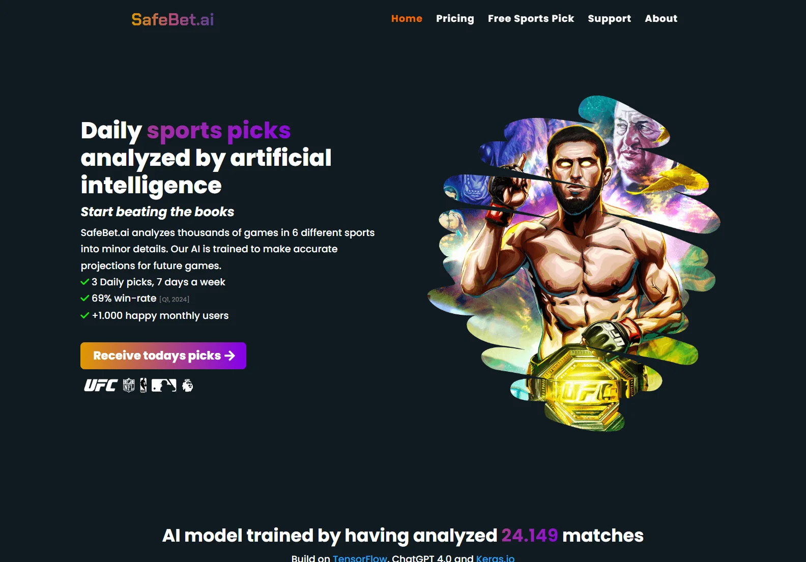 SafeBet.ai: Daily AI Sports Picks for Winning Bets