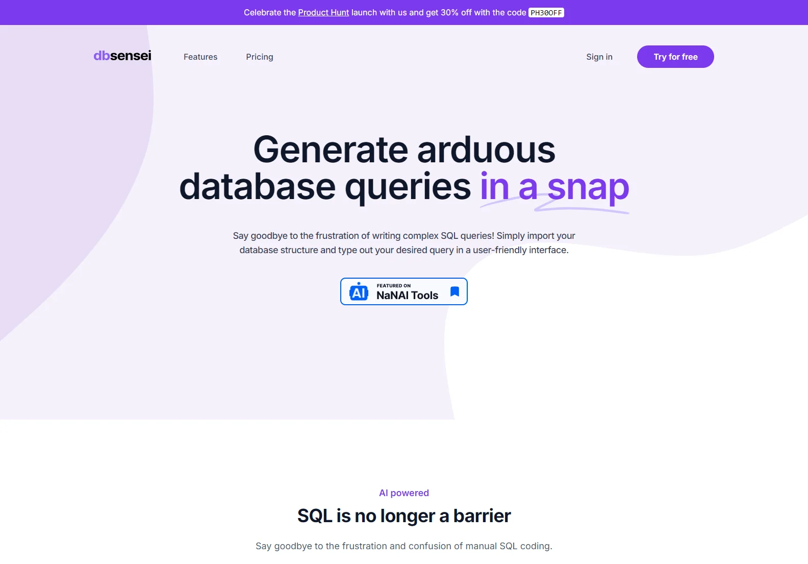 DB Sensei: AI-Powered SQL Query Generator - Boost Your Database Productivity!