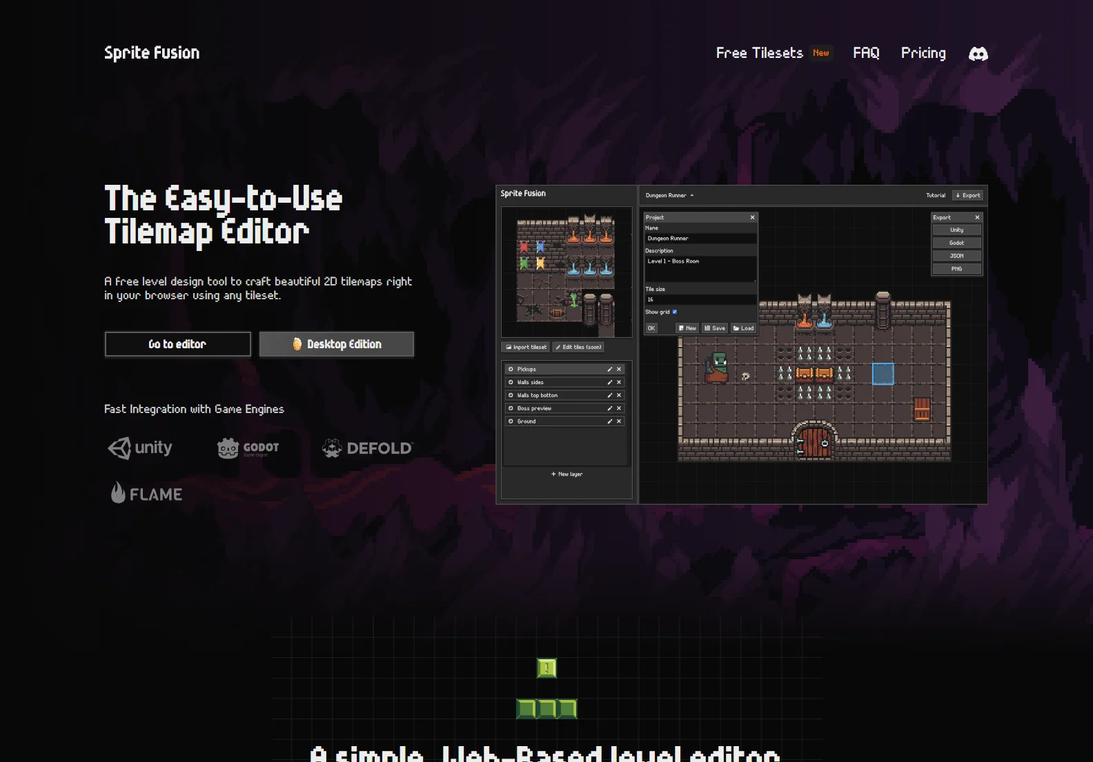 Sprite Fusion: Free Online Tilemap Editor for 2D Game Development