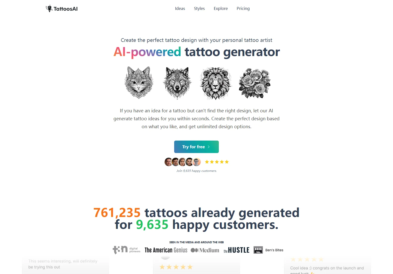 AI Tattoo Generator: Design Your Dream Tattoo with TattoosAI