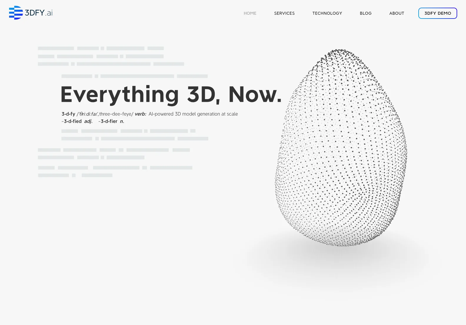 3DFY.ai: AI-Powered 3D Model Generation at Scale