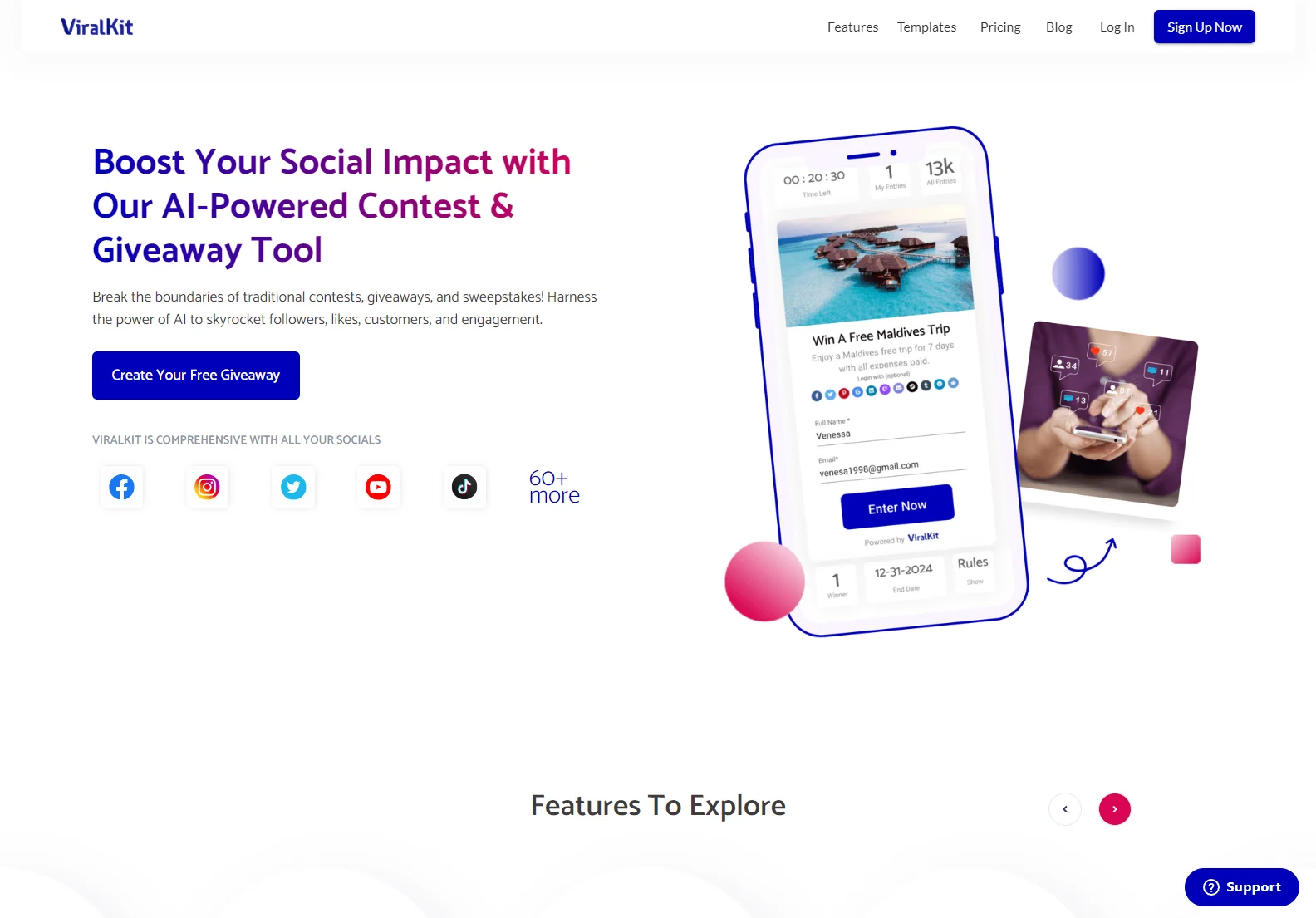 ViralKit: AI-Powered Contests & Giveaways for Social Media Growth