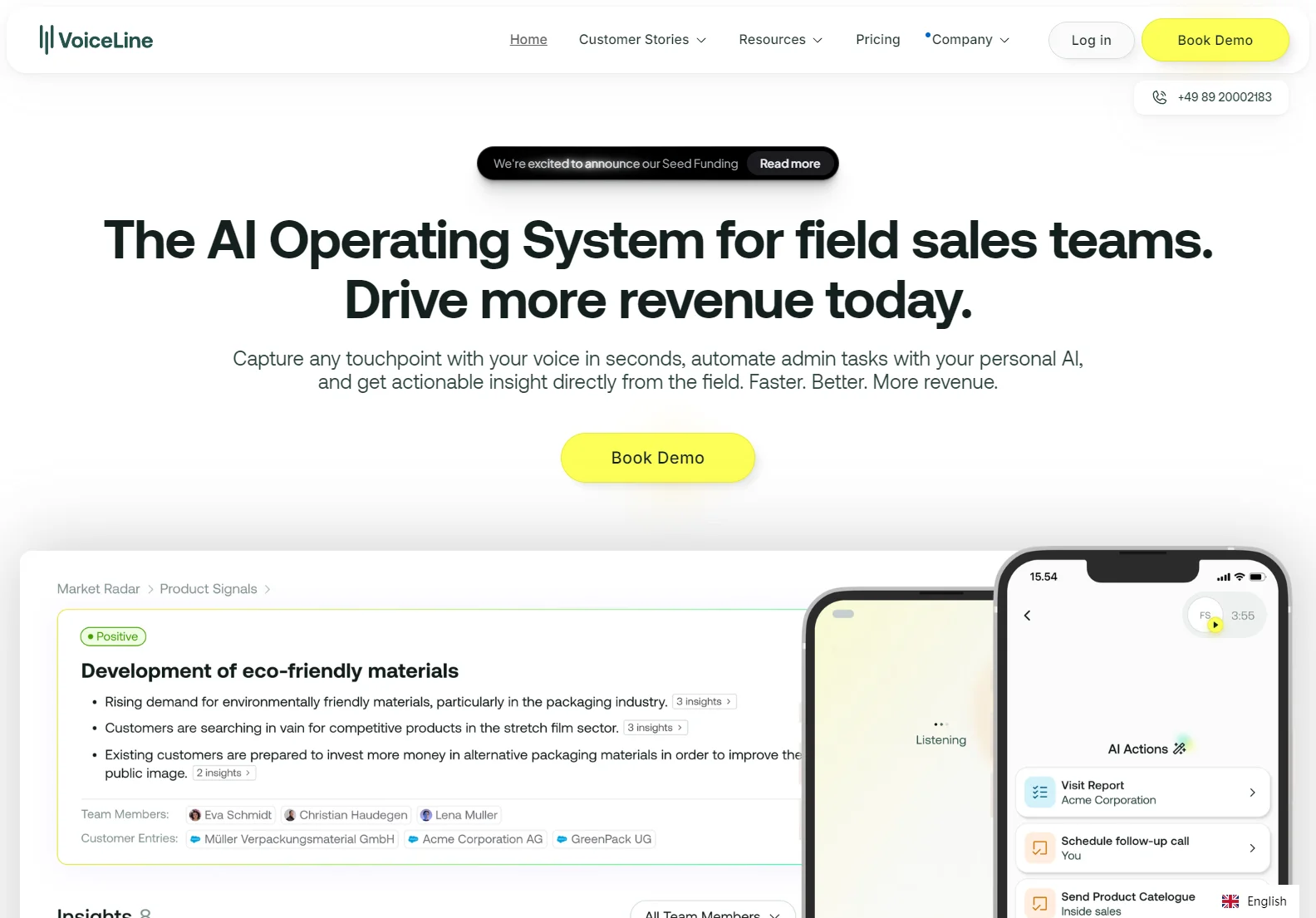 VoiceLine: AI-Powered Field Sales Platform for Increased Revenue