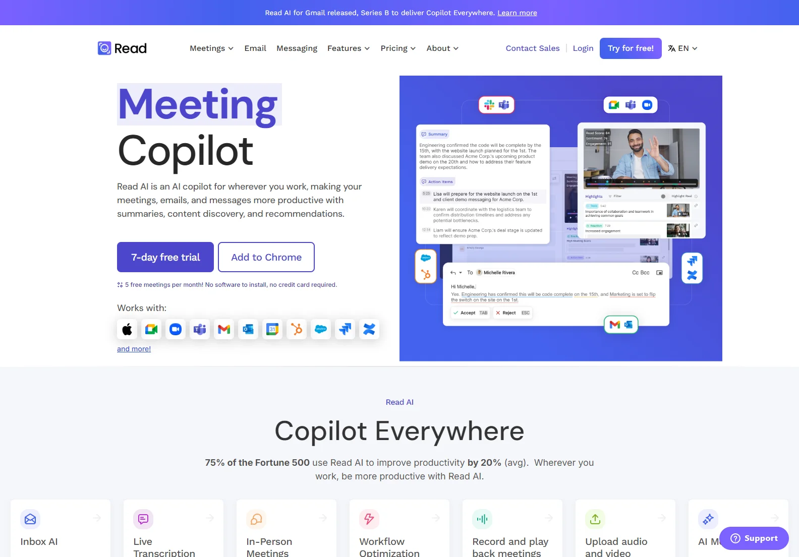 Read AI: Your AI Copilot for Meetings, Emails, and Messaging