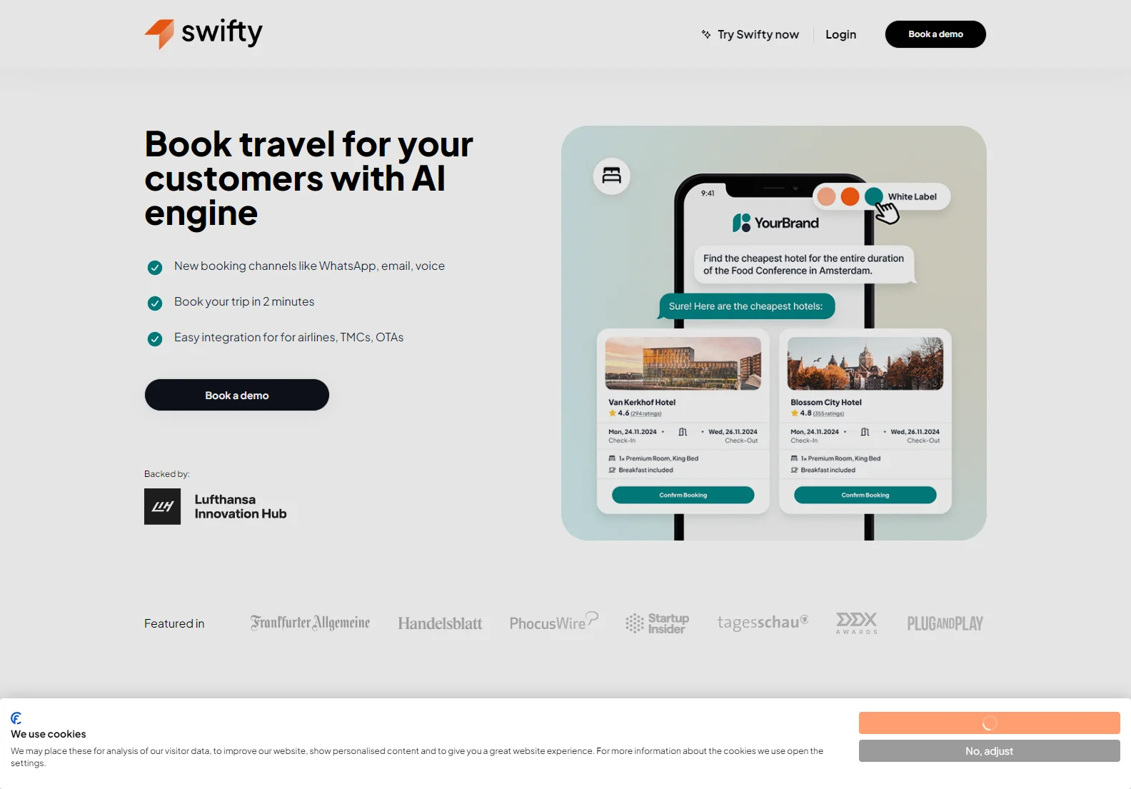 Swifty: AI-Powered Travel Booking Engine for Seamless & Efficient Travel Planning