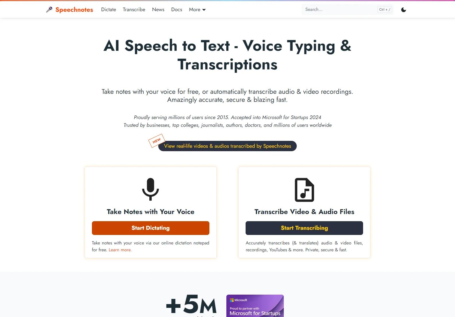 Speechnotes: Free AI Speech-to-Text, Voice Typing & Transcription