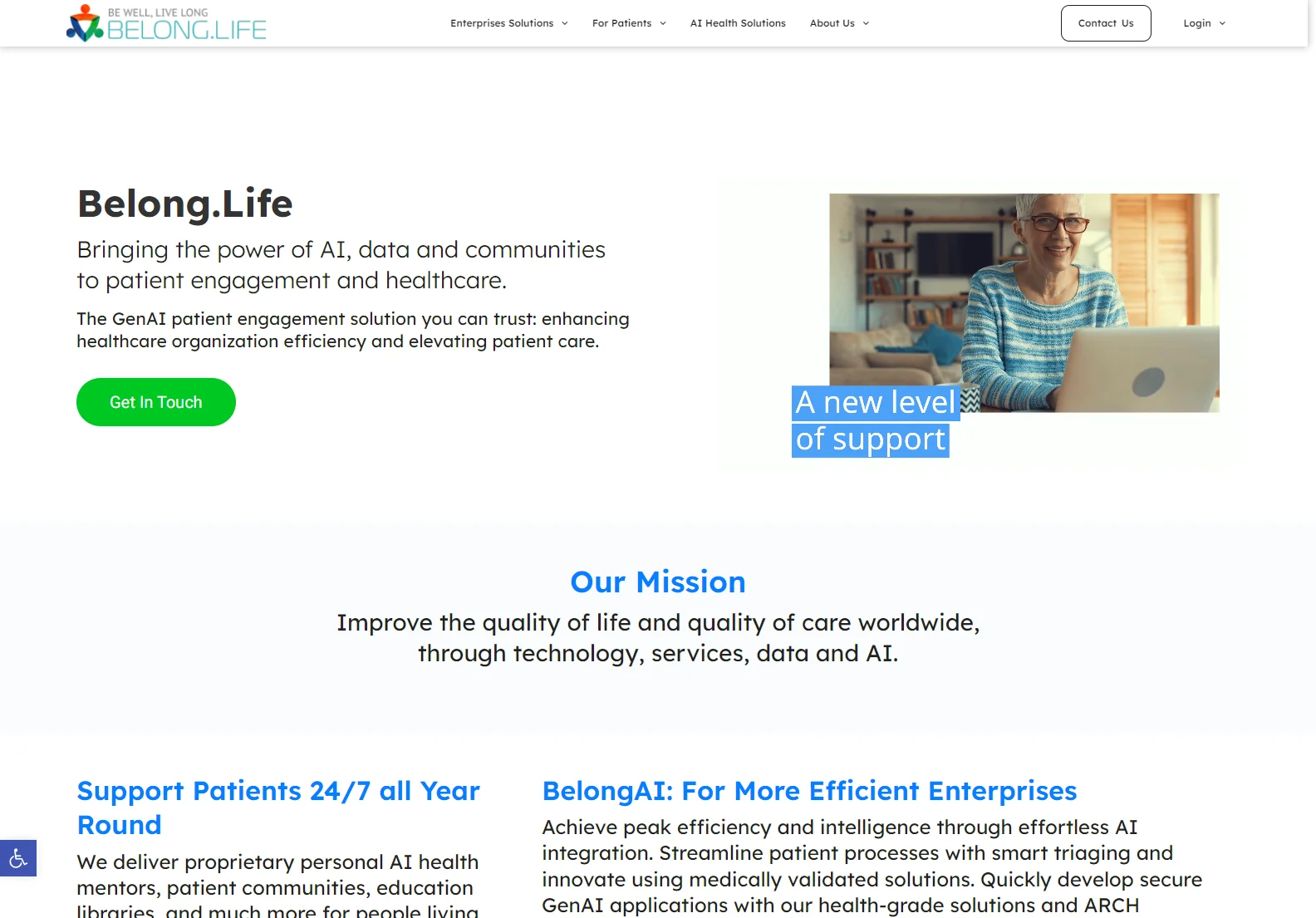 Belong.Life: AI-Powered Patient Engagement and Healthcare Solutions