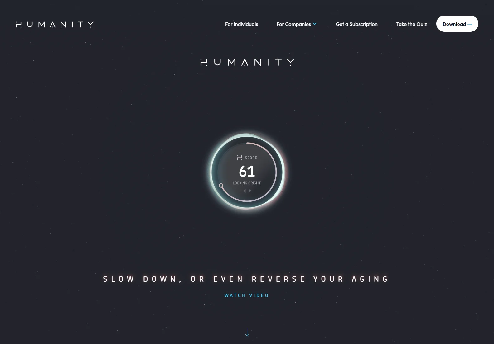 Humanity App: AI-Powered Aging Monitoring and Personalized Health Strategies