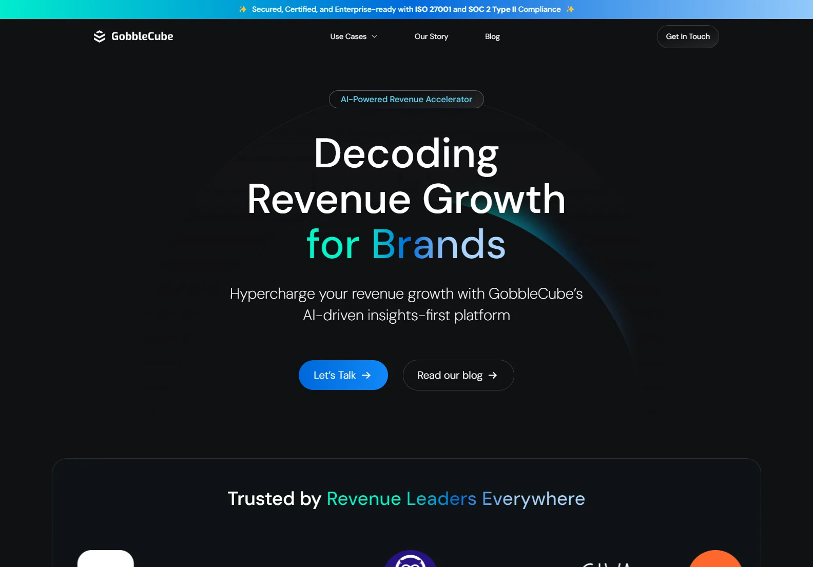 GobbleCube: AI-Powered Revenue Growth Platform for Brands