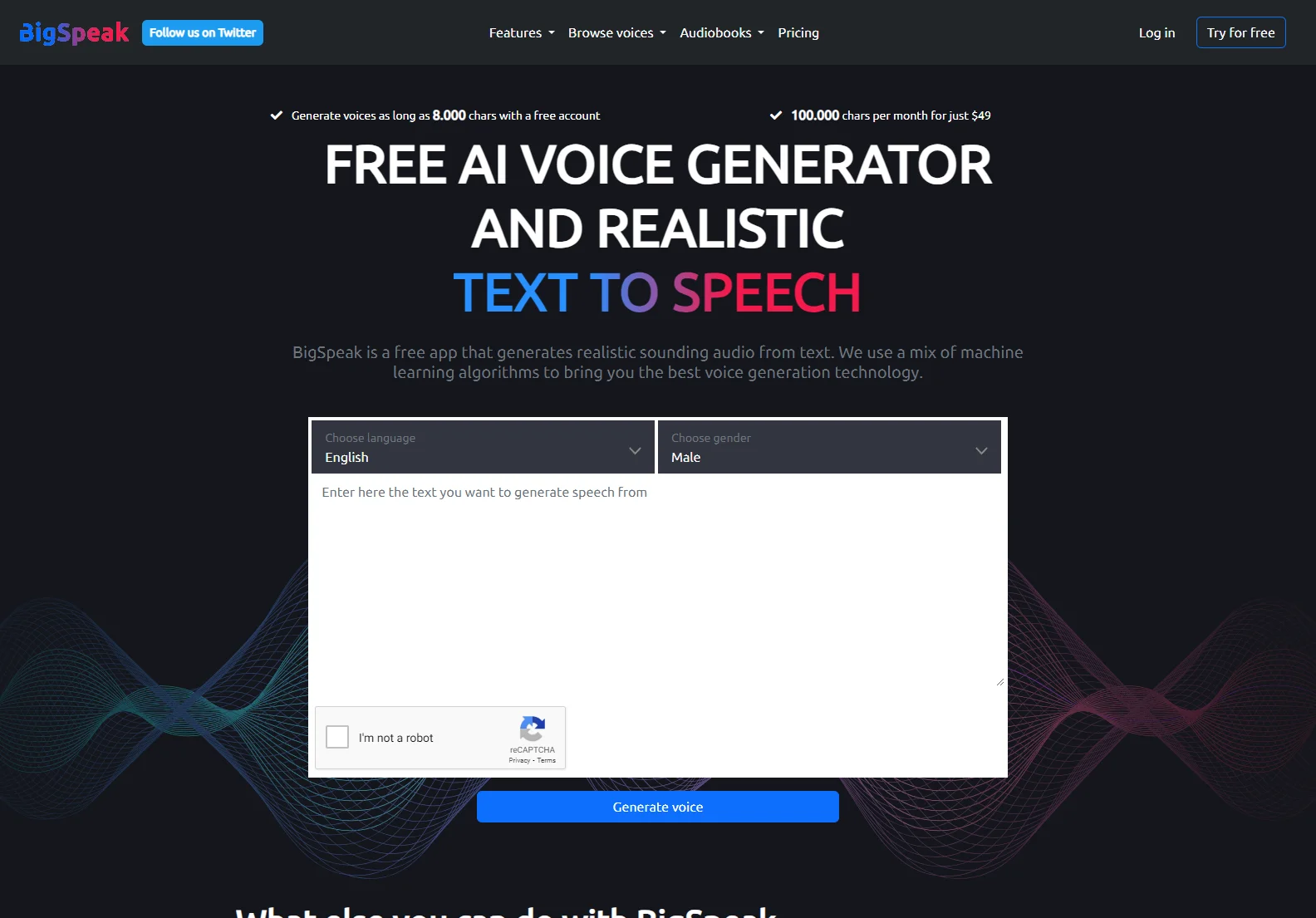 BigSpeak: Free AI Text-to-Speech & Text-to-Video Generator