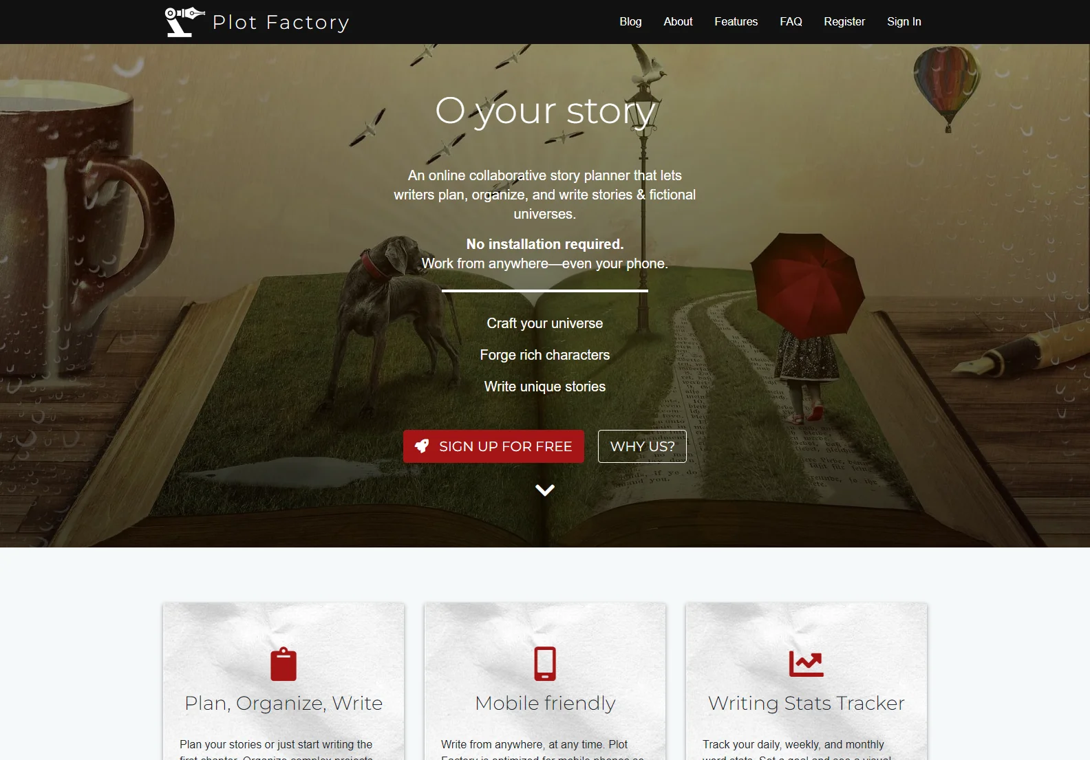 Plot Factory: Online Collaborative Story Planner for Writers