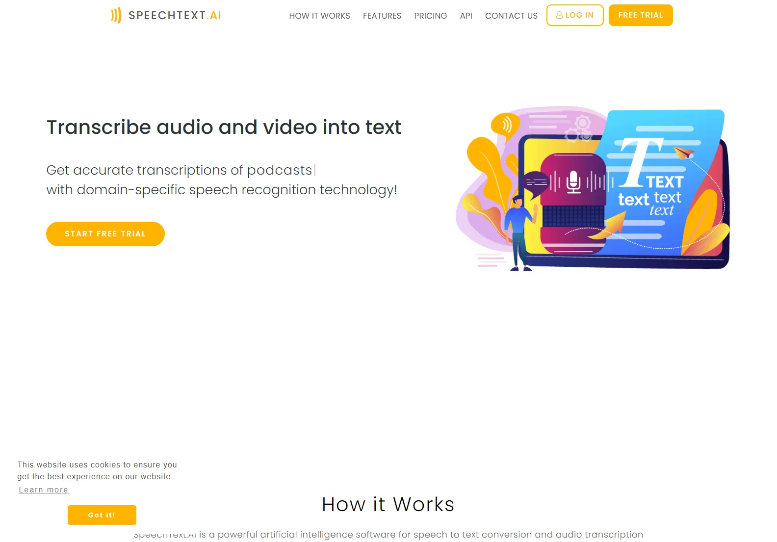 SpeechText.AI: Accurate AI Transcription Service for Audio & Video