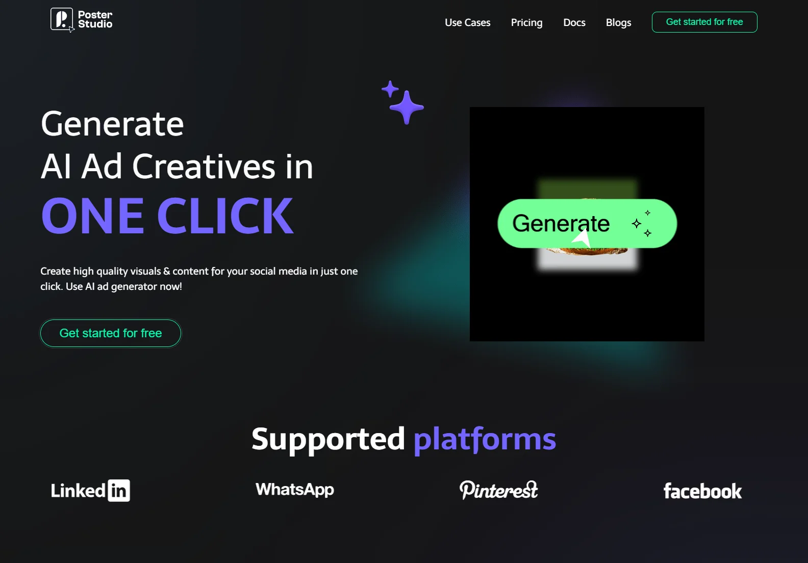 PosterStudio.ai: AI-Powered Social Media Ad Creator - Generate Stunning Ads in One Click