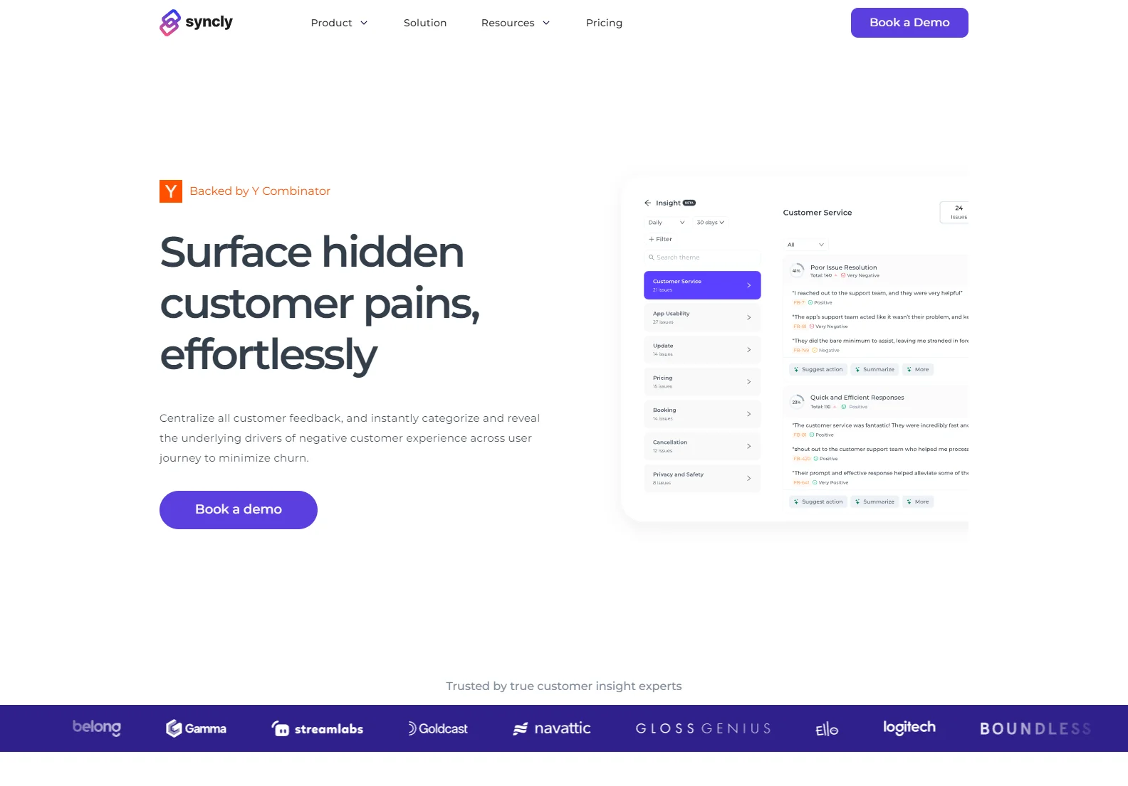 Syncly: AI-Powered Customer Feedback Analysis for Improved Customer Satisfaction