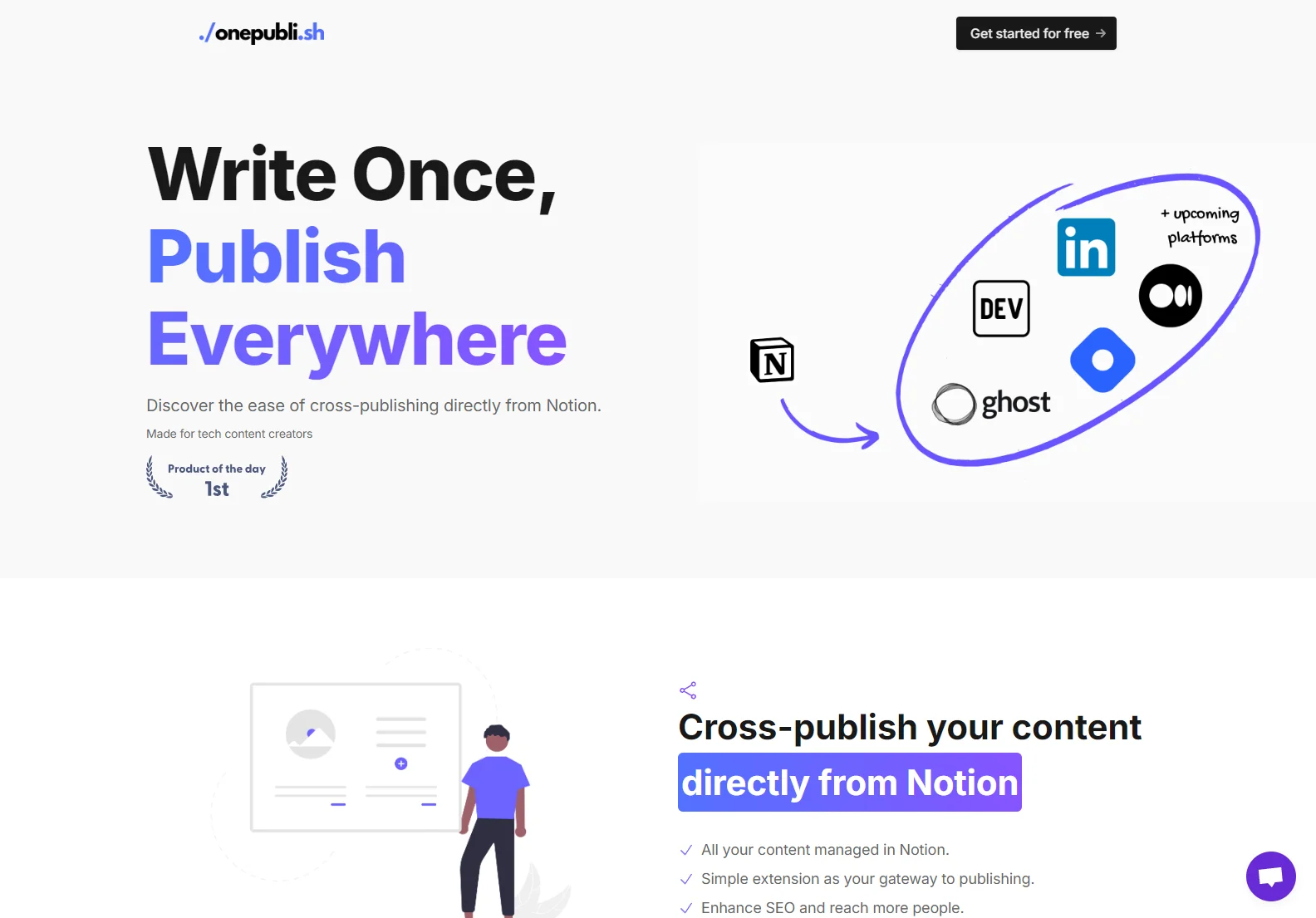 One Publish: Cross-Publish Your Notion Content to DEV, Hashnode, Medium & More