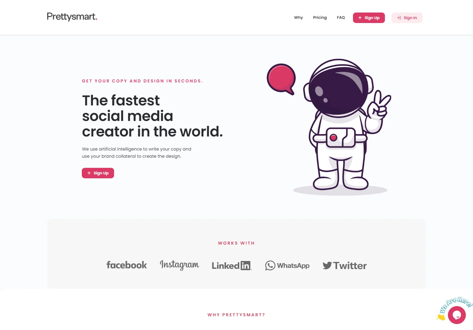 PrettySmart: AI-Powered Social Media Post Creator - Generate Stunning Posts in Seconds