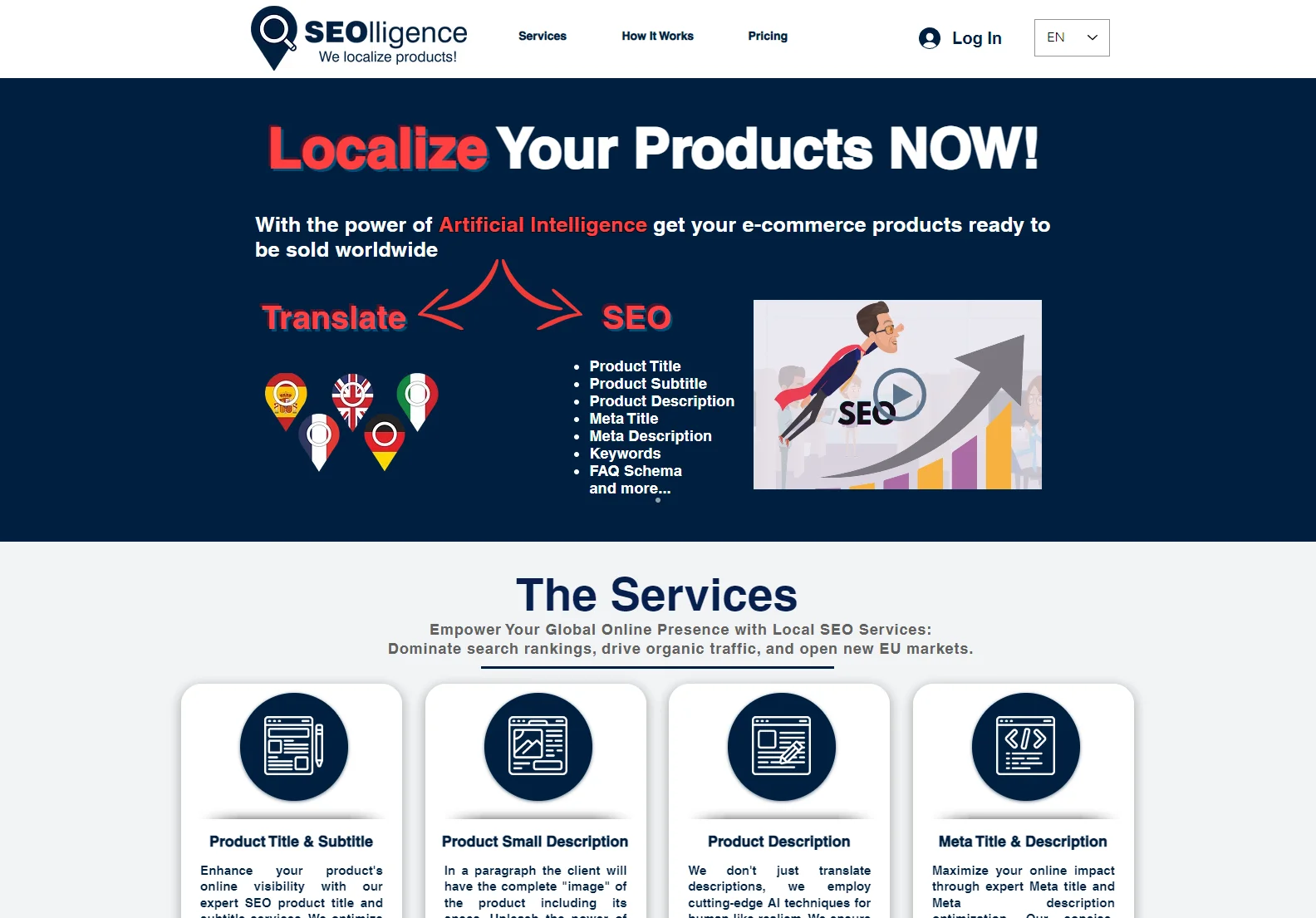 SEOlligence: AI-Powered SEO & Translation for Ecommerce Success