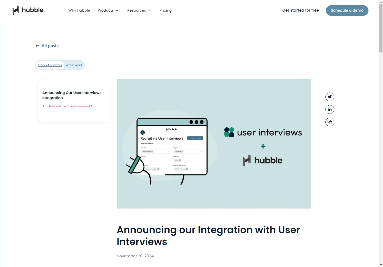 Hubble: AI-Powered User Research for Continuous Product Improvement