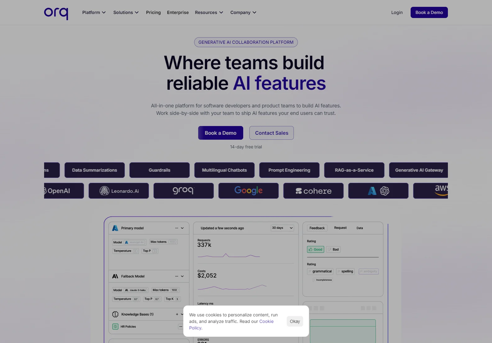 Orq.ai: The Generative AI Collaboration Platform for Building Trustworthy AI Features