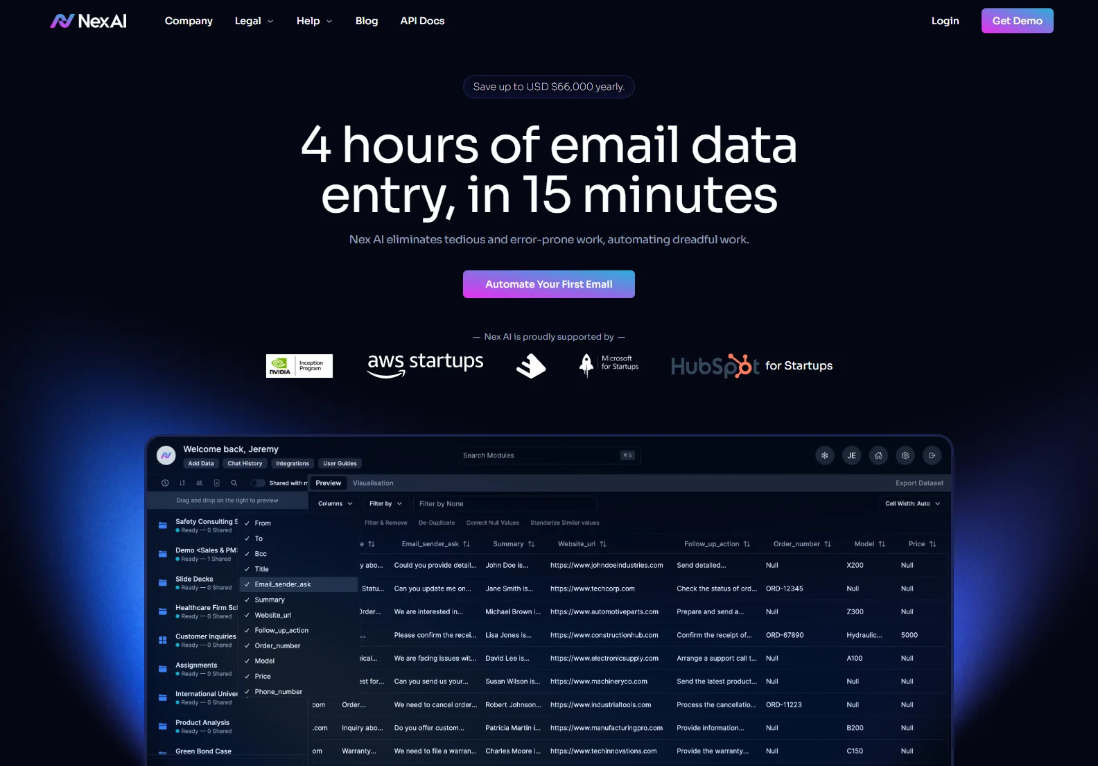 Nex AI: Automate Email Data Entry and Transform Your Business