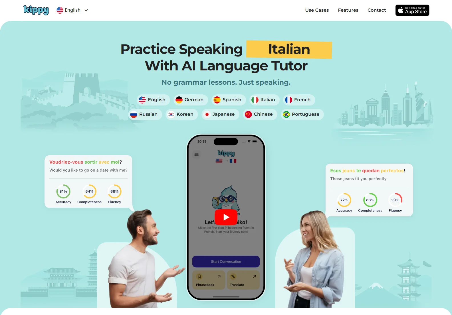 Kippy: AI-Powered Language Tutor for Fluent Speaking Practice