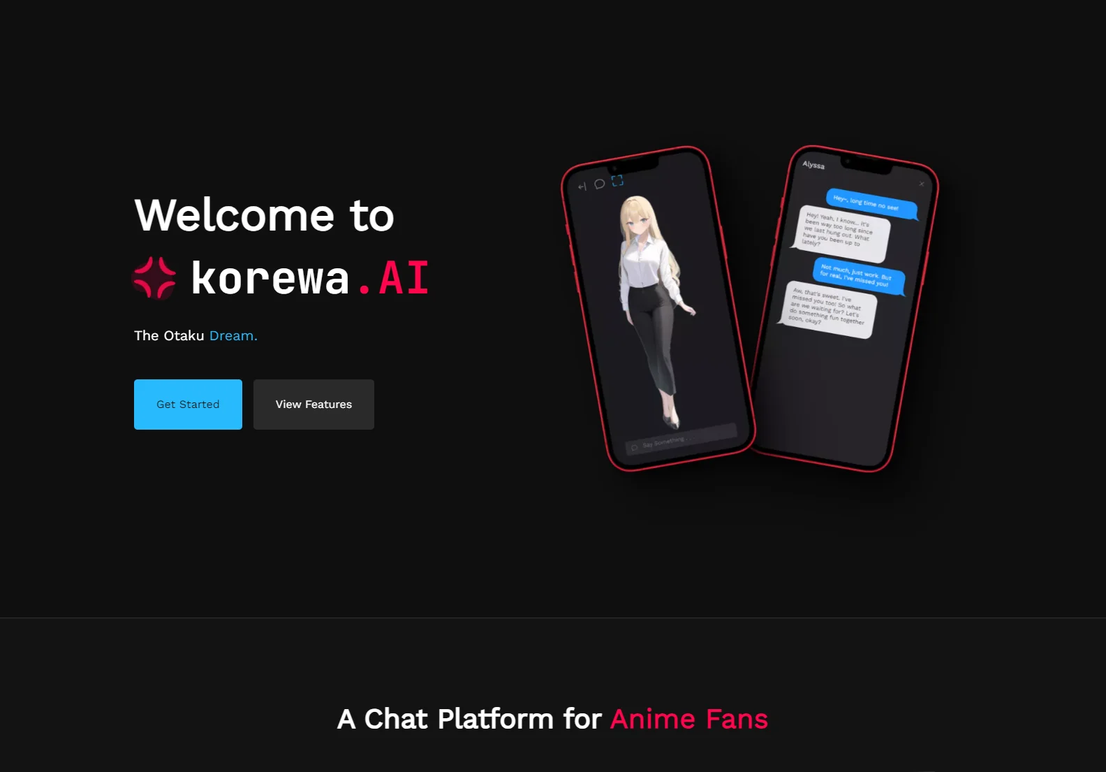 korewa.AI: Immersive AI Chat with Visually Expressive Anime Characters