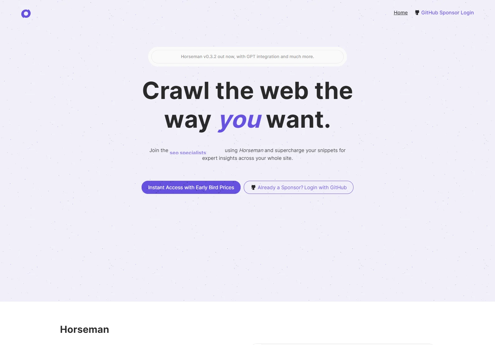 Horseman v0.3.2: AI-Powered Web Crawler with GPT Integration