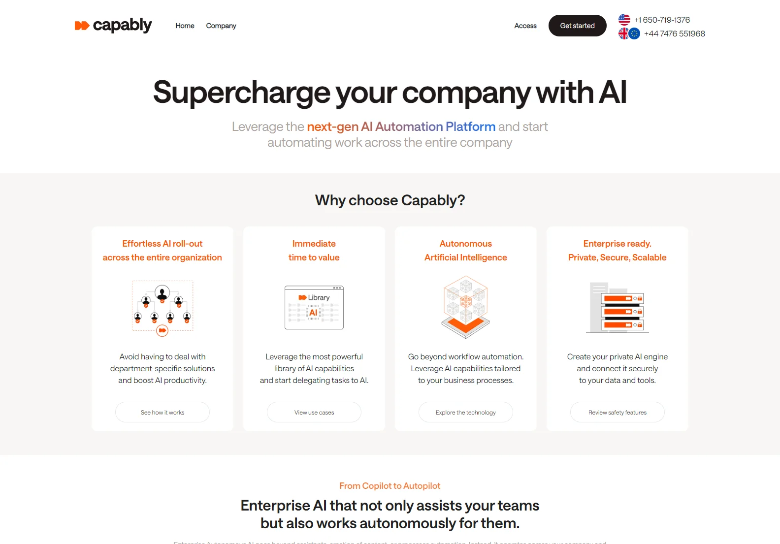 Capably: Autonomous AI for Enterprise-Wide Automation and Productivity