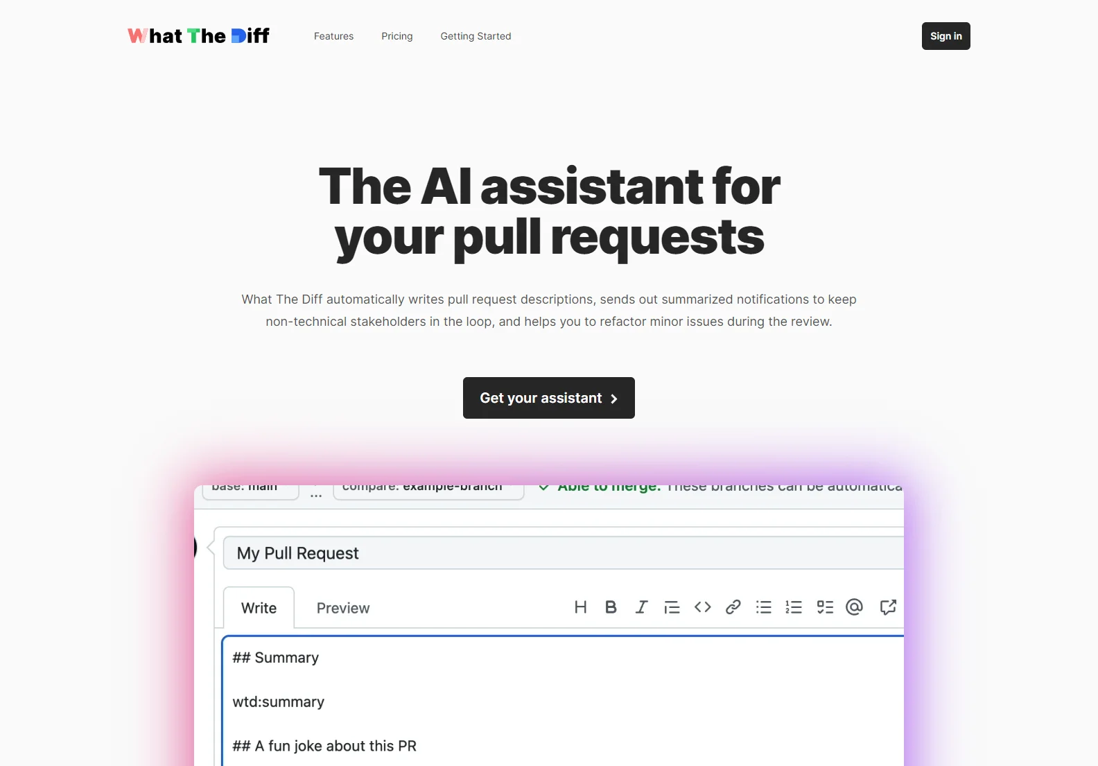 What The Diff: AI-Powered Code Review Assistant for Streamlined Workflows