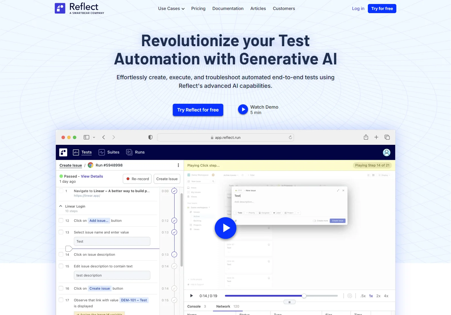 Automated Web Testing with Reflect: AI-Powered Test Automation