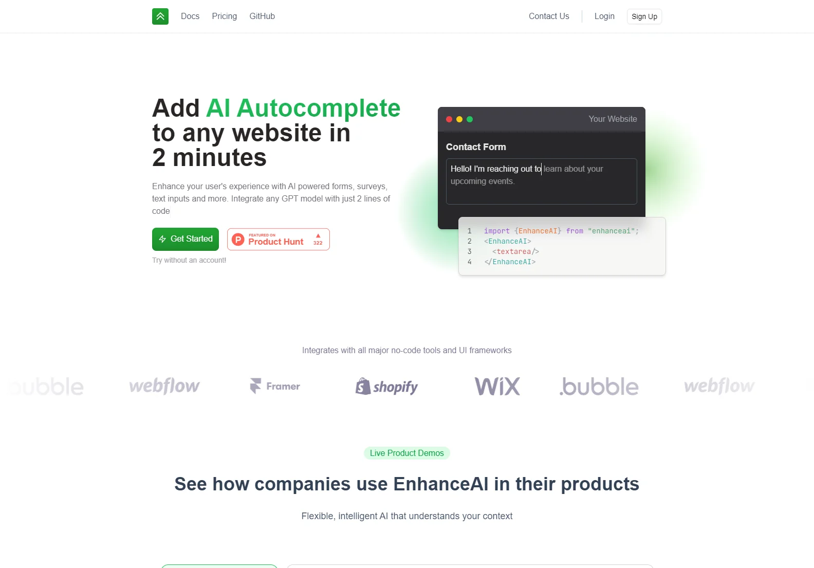 EnhanceAI: AI-Powered Autocomplete for Enhanced User Experience