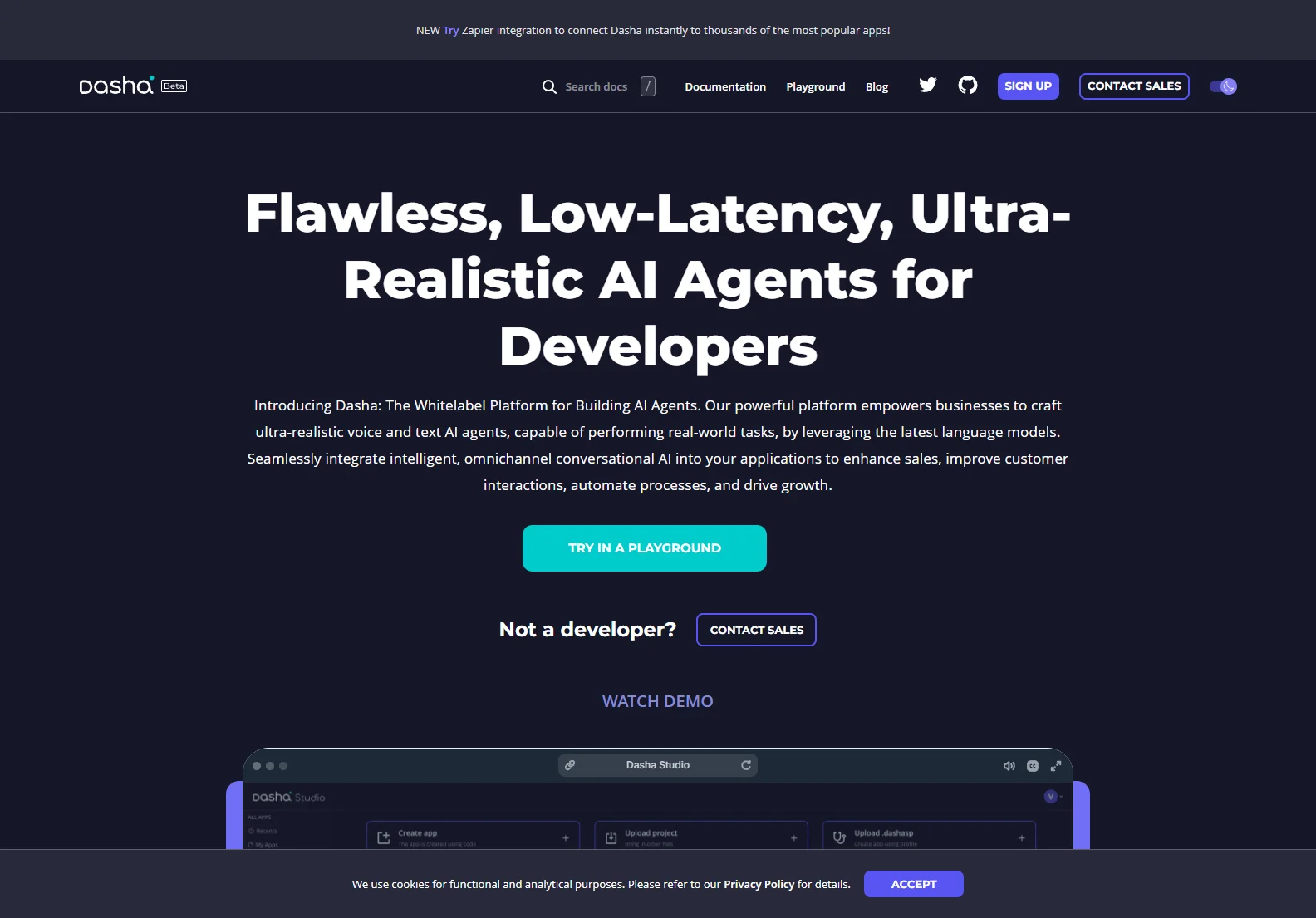 Dasha.AI: Build Ultra-Realistic, Low-Latency Voice & Text AI Agents