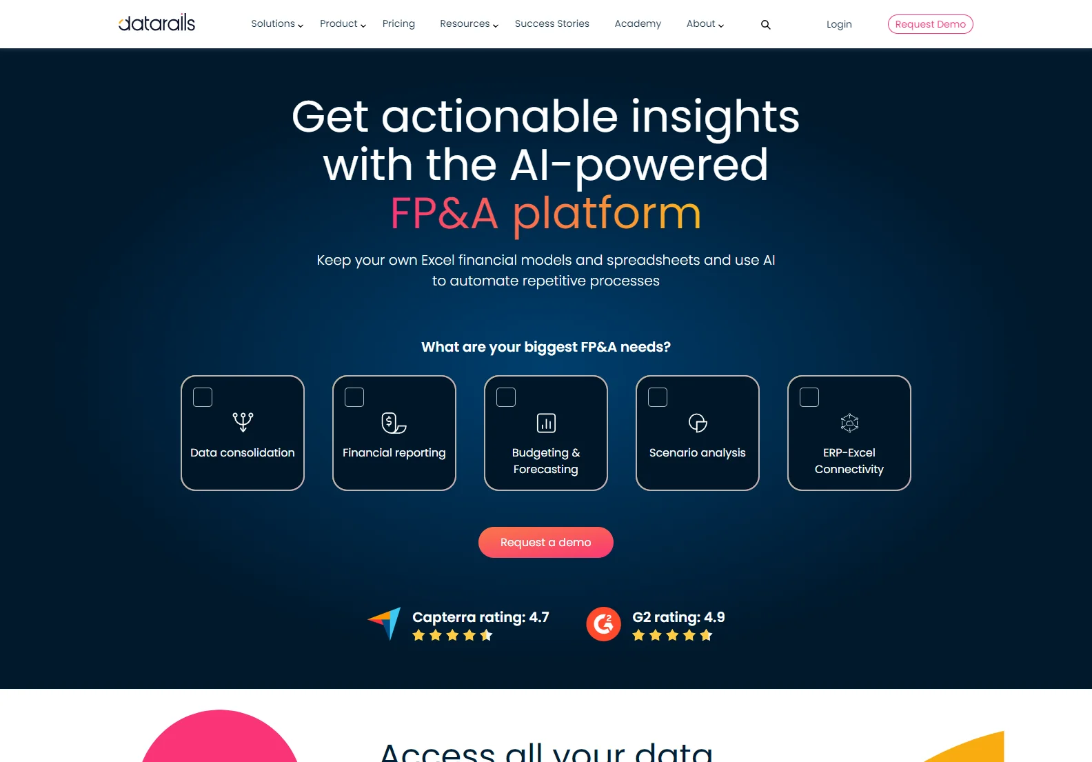 Datarails: AI-Powered FP&A Software for Excel Users