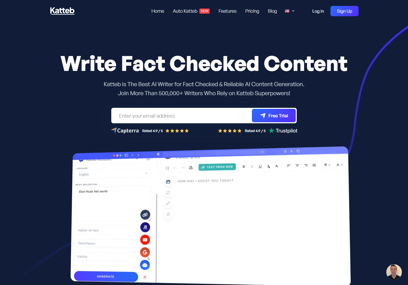 Katteb: AI-Powered Fact-Checked Content Generation for Credible Writing