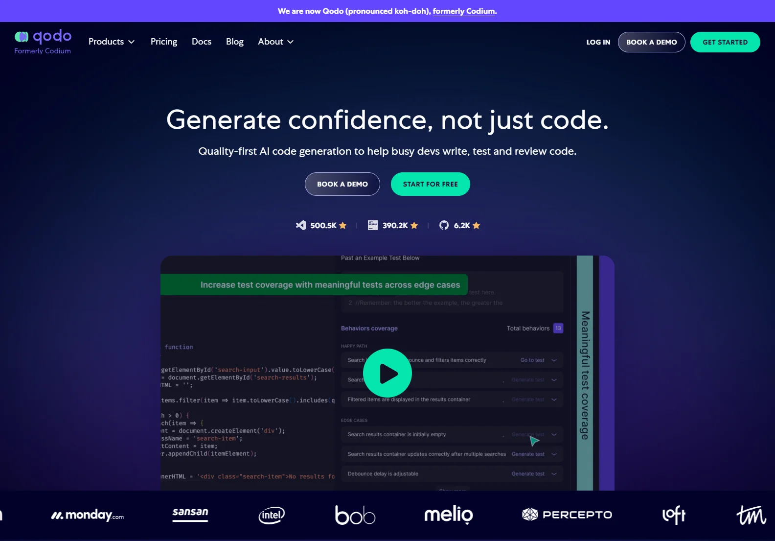 Qodo: AI-Powered Code Generation for Enhanced Quality and Productivity